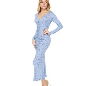 NWT Velvet Torch Midi Dress Floral Nordstrom Sz XL